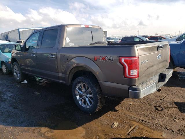 1FTEW1EG2GKE95039 - 2016 FORD F150 SUPERCREW TAN photo 2