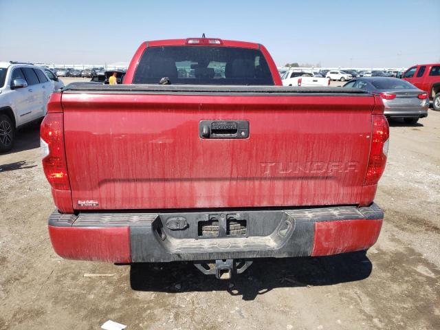 5TFUY5F16LX918676 - 2020 TOYOTA TUNDRA DOUBLE CAB SR/SR5 RED photo 6
