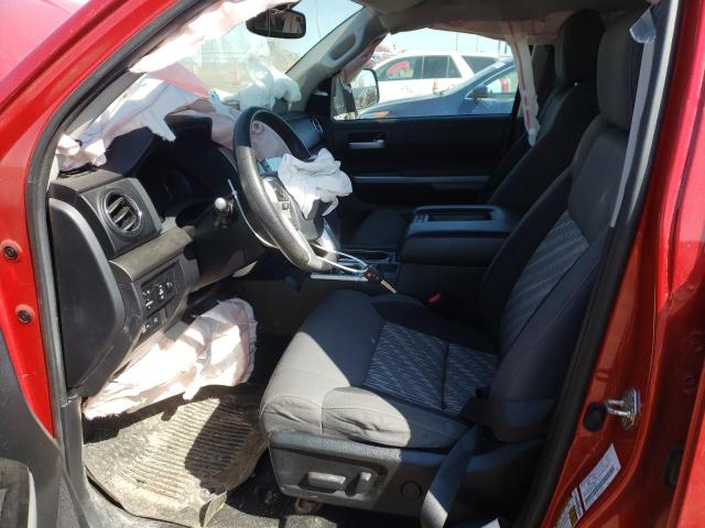 5TFUY5F16LX918676 - 2020 TOYOTA TUNDRA DOUBLE CAB SR/SR5 RED photo 7