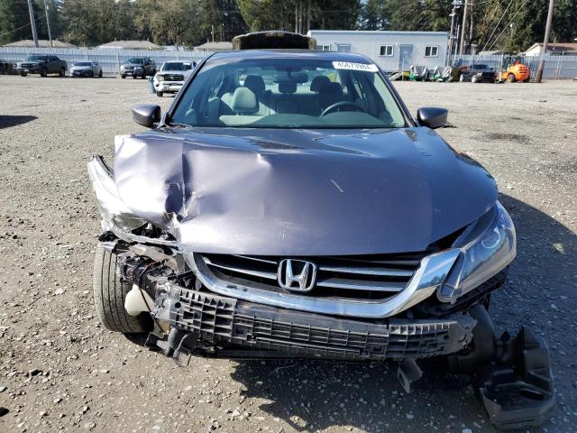 1HGCR2F37EA281328 - 2014 HONDA ACCORD LX GRAY photo 5