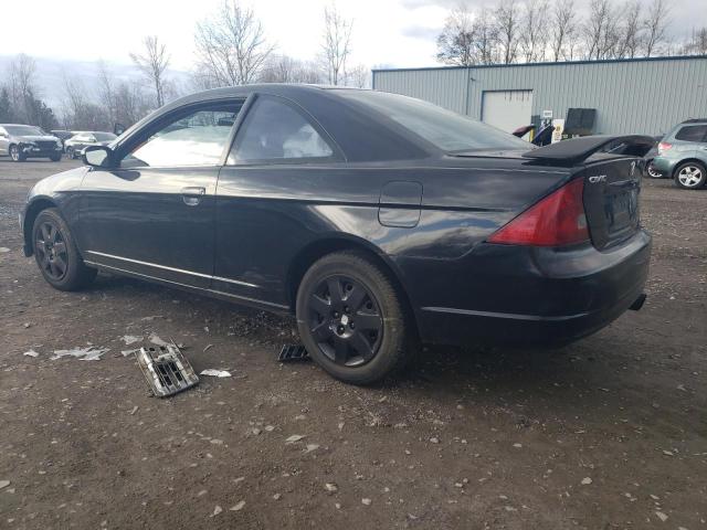 1HGEM22961L016738 - 2001 HONDA CIVIC SI BLACK photo 2