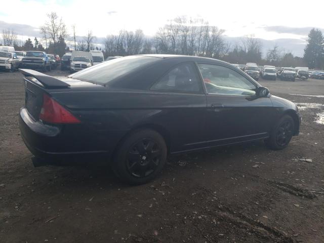 1HGEM22961L016738 - 2001 HONDA CIVIC SI BLACK photo 3