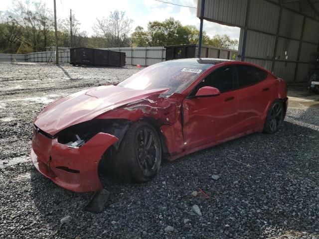 5YJSA1E69NF473719 - 2022 TESLA MODEL S Qırmızı foto 1