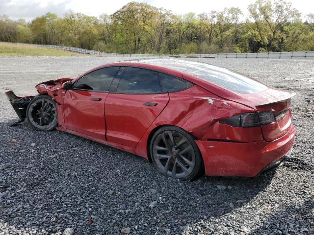 5YJSA1E69NF473719 - 2022 TESLA MODEL S Qırmızı foto 2