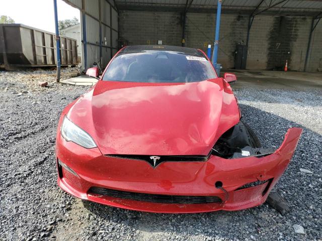 5YJSA1E69NF473719 - 2022 TESLA MODEL S Qırmızı foto 5