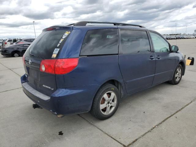 5TDZK23CX7S080014 - 2007 TOYOTA SIENNA CE BLUE photo 3