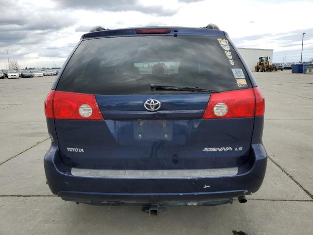 5TDZK23CX7S080014 - 2007 TOYOTA SIENNA CE BLUE photo 6