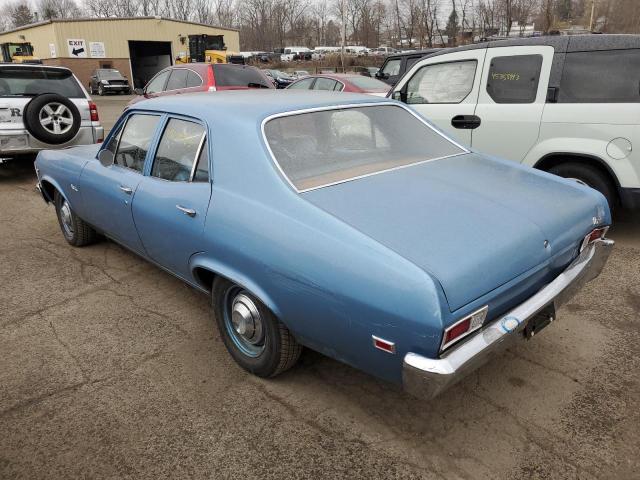 113699W476559 - 1969 CHEVROLET NOVA BLUE photo 2