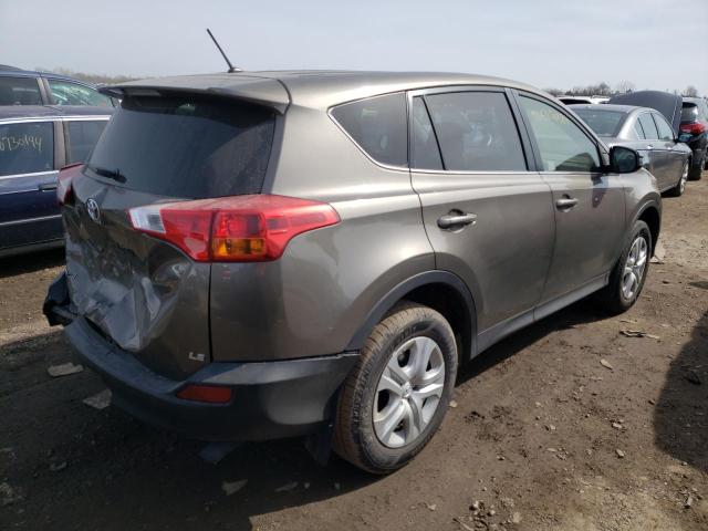 JTMZFREV0ED037290 - 2014 TOYOTA RAV4 LE GRAY photo 3