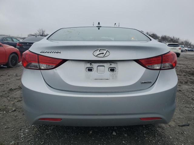 5NPDH4AE5CH107001 - 2012 HYUNDAI ELANTRA GLS SILVER photo 6