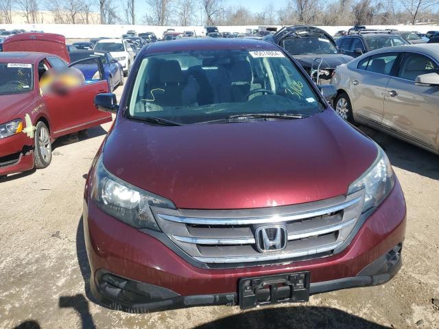 5J6RM4H39CL068019 - 2012 HONDA CR-V LX BURGUNDY photo 5