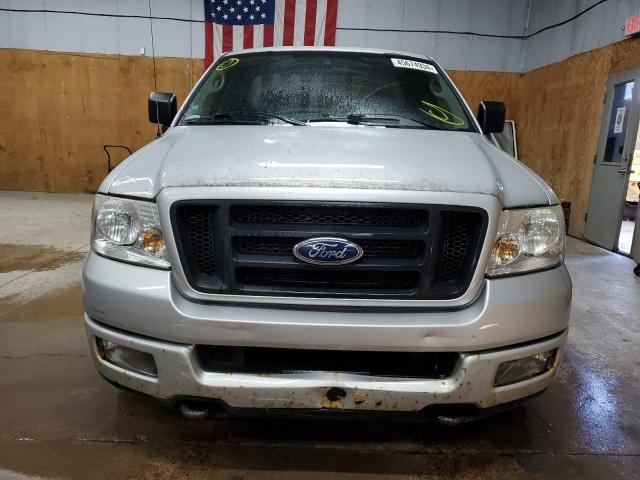 1FTRF14W65NB27842 - 2005 FORD F150 SILVER photo 5