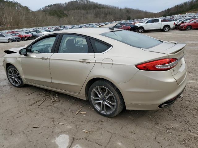 3FA6P0T97HR220155 - 2017 FORD FUSION SE GOLD photo 2