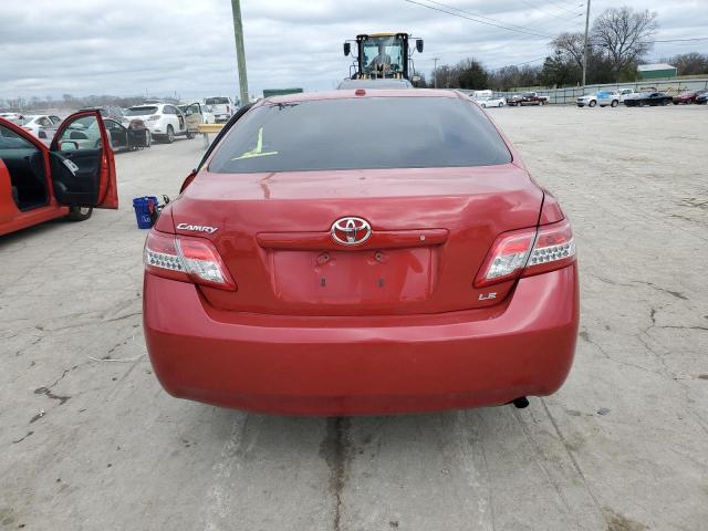 4T4BF3EK9BR133064 - 2011 TOYOTA CAMRY BASE RED photo 6