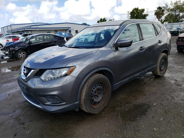 5N1AT2MT0GC744309 - 2016 NISSAN ROGUE S GRAY photo 1