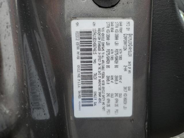 1D7HU18D14S674615 - 2004 DODGE RAM 1500 ST GRAY photo 12