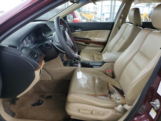 1HGCP2F82CA044566 - 2012 HONDA ACCORD EXL BURGUNDY photo 7