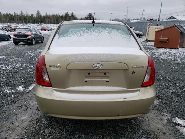 KMHCN45C37U115599 - 2007 HYUNDAI ACCENT GLS BROWN photo 6