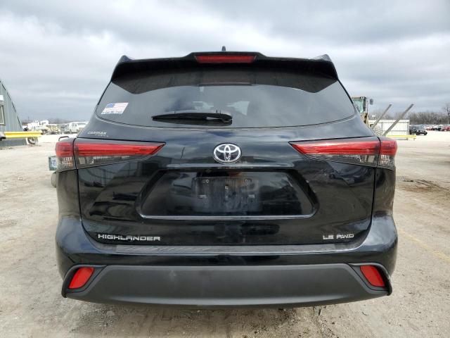 5TDBZRBH7LS042821 - 2020 TOYOTA HIGHLANDER L BLACK photo 6