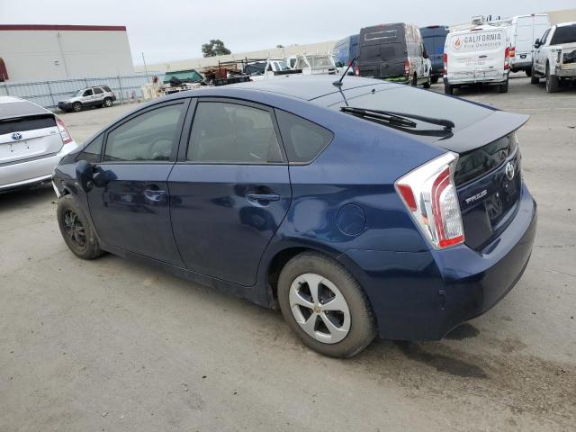 JTDKN3DU6F1906164 - 2015 TOYOTA PRIUS BLUE photo 2