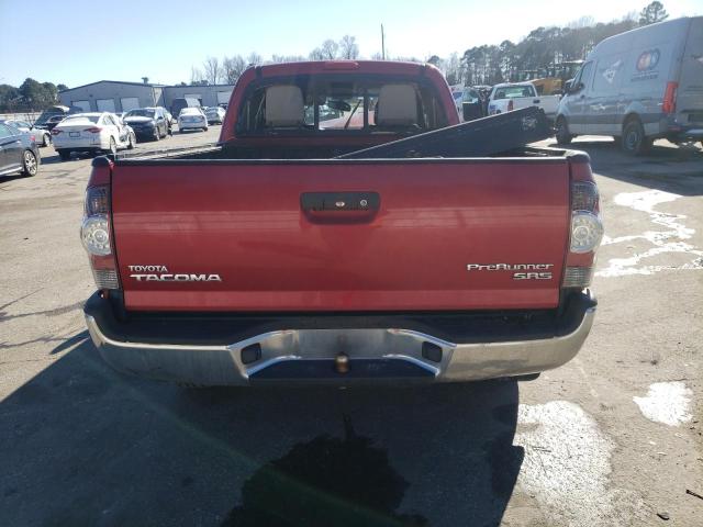 5TFTX4GN3CX007666 - 2012 TOYOTA TACOMA PRERUNNER ACCESS CAB RED photo 6