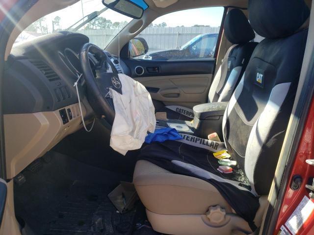 5TFTX4GN3CX007666 - 2012 TOYOTA TACOMA PRERUNNER ACCESS CAB RED photo 7