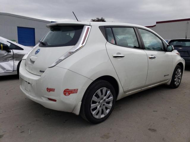 1N4BZ0CP4HC307842 - 2017 NISSAN LEAF S WHITE photo 3