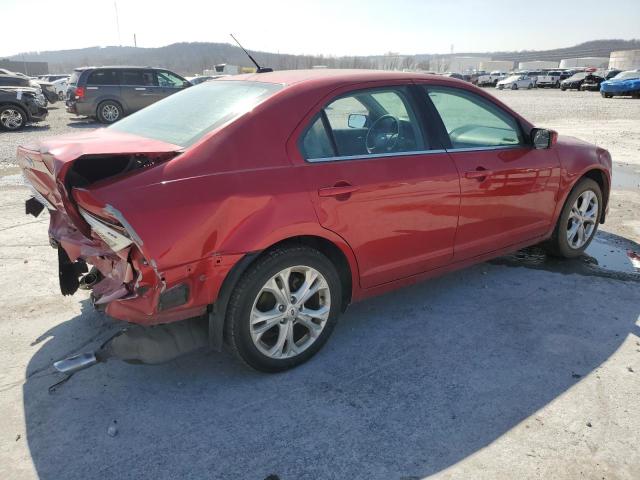 3FAHP0HG7CR283412 - 2012 FORD FUSION SE RED photo 3