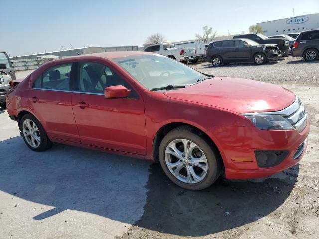 3FAHP0HG7CR283412 - 2012 FORD FUSION SE RED photo 4