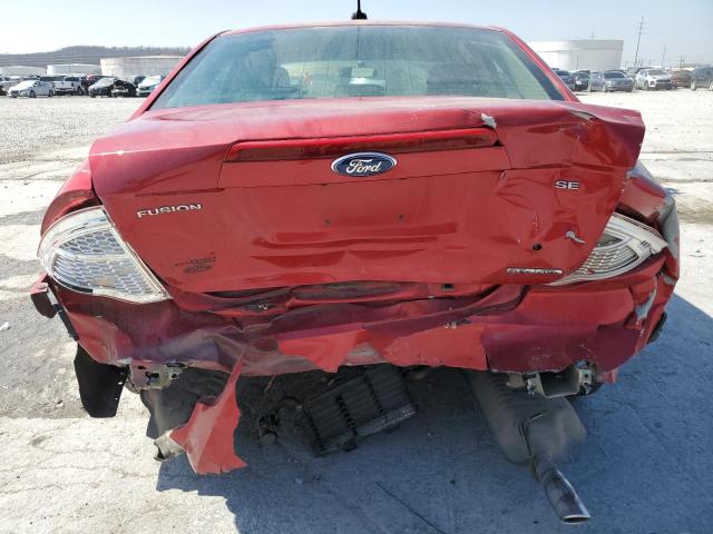 3FAHP0HG7CR283412 - 2012 FORD FUSION SE RED photo 6