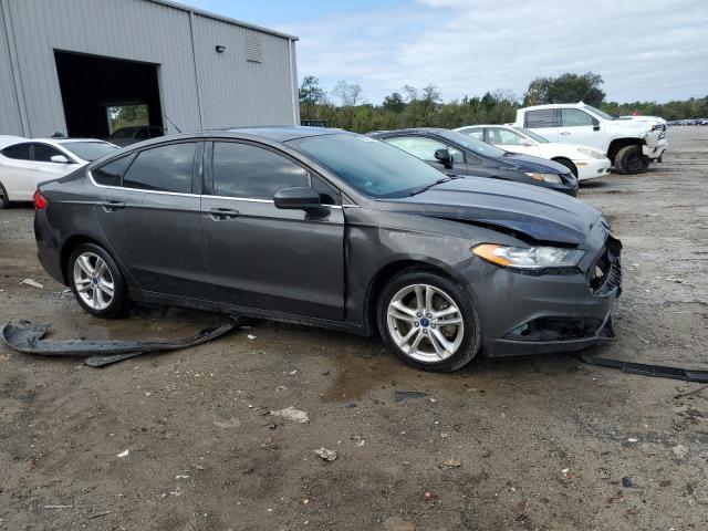 3FA6P0LU4JR137700 - 2018 FORD FUSION SE HYBRID GRAY photo 4