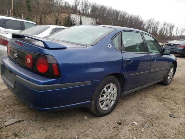 2G1WF52E959257341 - 2005 CHEVROLET IMPALA BLUE photo 3