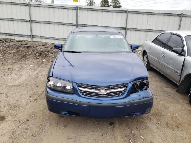 2G1WF52E959257341 - 2005 CHEVROLET IMPALA BLUE photo 5