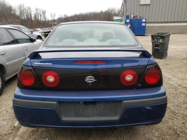 2G1WF52E959257341 - 2005 CHEVROLET IMPALA BLUE photo 6