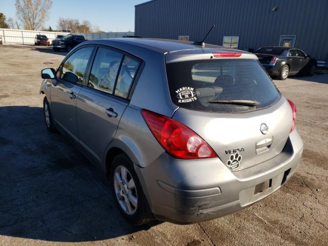 3N1BC13E27L395862 - 2007 NISSAN VERSA S GRAY photo 3