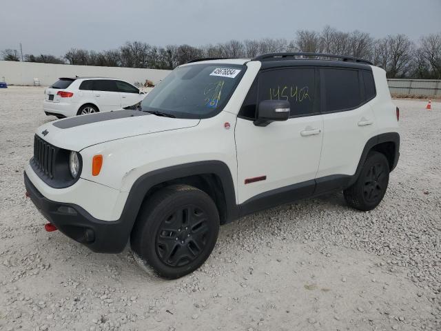 ZACCJBCBXJPG79564 - 2018 JEEP RENEGADE TRAILHAWK WHITE photo 1