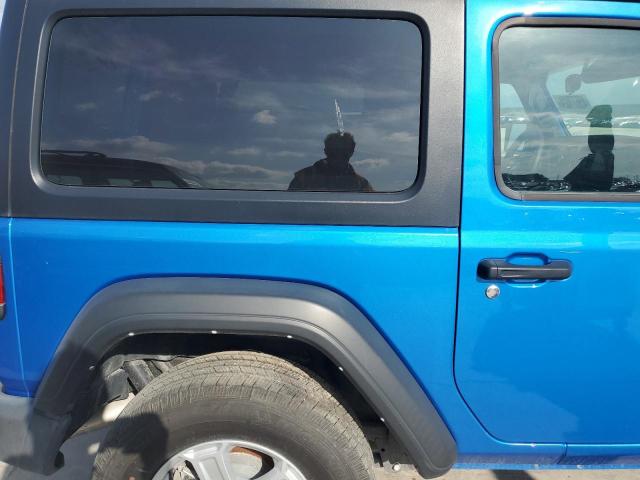 1C4GJXAN0MW790739 - 2021 JEEP WRANGLER SPORT BLUE photo 10
