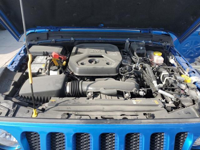 1C4GJXAN0MW790739 - 2021 JEEP WRANGLER SPORT BLUE photo 11