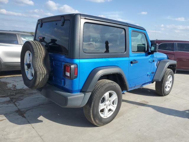 1C4GJXAN0MW790739 - 2021 JEEP WRANGLER SPORT BLUE photo 3