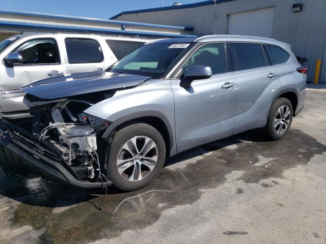 5TDGZRAH2MS047160 - 2021 TOYOTA HIGHLANDER XLE BLUE photo 1