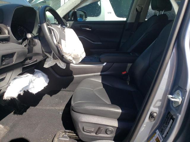 5TDGZRAH2MS047160 - 2021 TOYOTA HIGHLANDER XLE BLUE photo 7