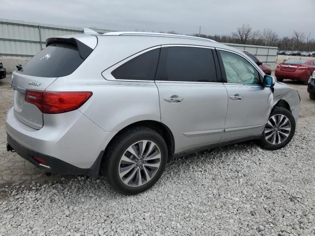 5FRYD4H43EB008445 - 2014 ACURA MDX TECHNOLOGY SILVER photo 3