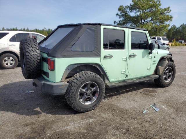 1J4GB59137L184368 - 2007 JEEP WRANGLER SAHARA TURQUOISE photo 3