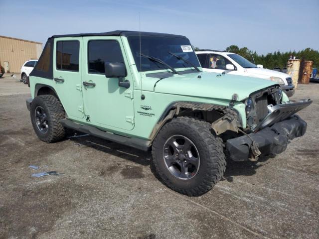 1J4GB59137L184368 - 2007 JEEP WRANGLER SAHARA TURQUOISE photo 4