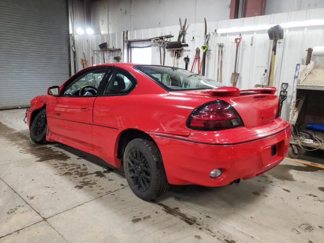 1G2NW12E2YM818258 - 2000 PONTIAC GRAND AM GT RED photo 2