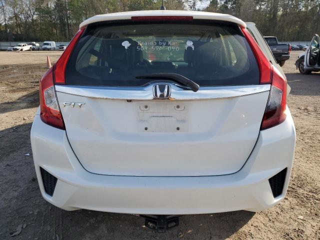 JHMGK5H86GS015230 - 2016 HONDA FIT EX WHITE photo 6