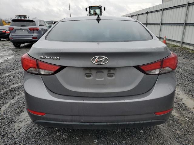 5NPDH4AE4EH524211 - 2014 HYUNDAI ELANTRA SE GRAY photo 6