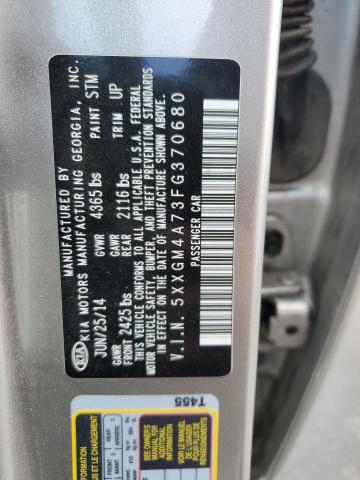 5XXGM4A73FG370680 - 2015 KIA OPTIMA LX SILVER photo 12