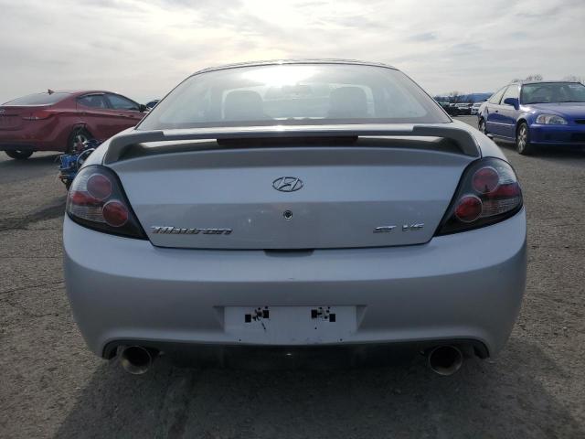 KMHHN66F58U287502 - 2008 HYUNDAI TIBURON GT SILVER photo 6