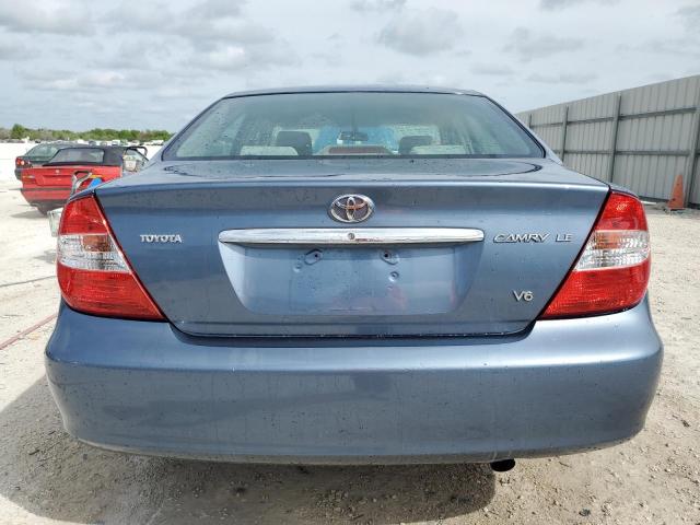 4T1BF32KX4U568872 - 2004 TOYOTA CAMRY LE BLUE photo 6